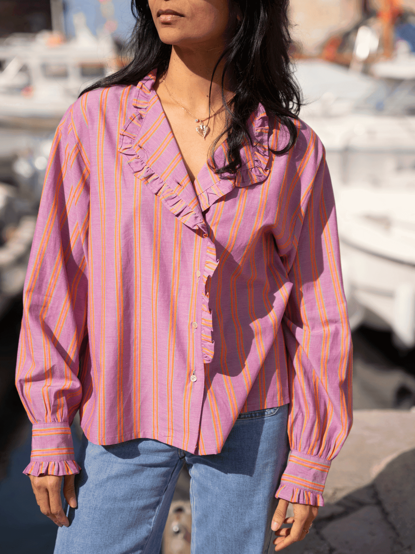 LA CHEMISE A VOLANT ALBA