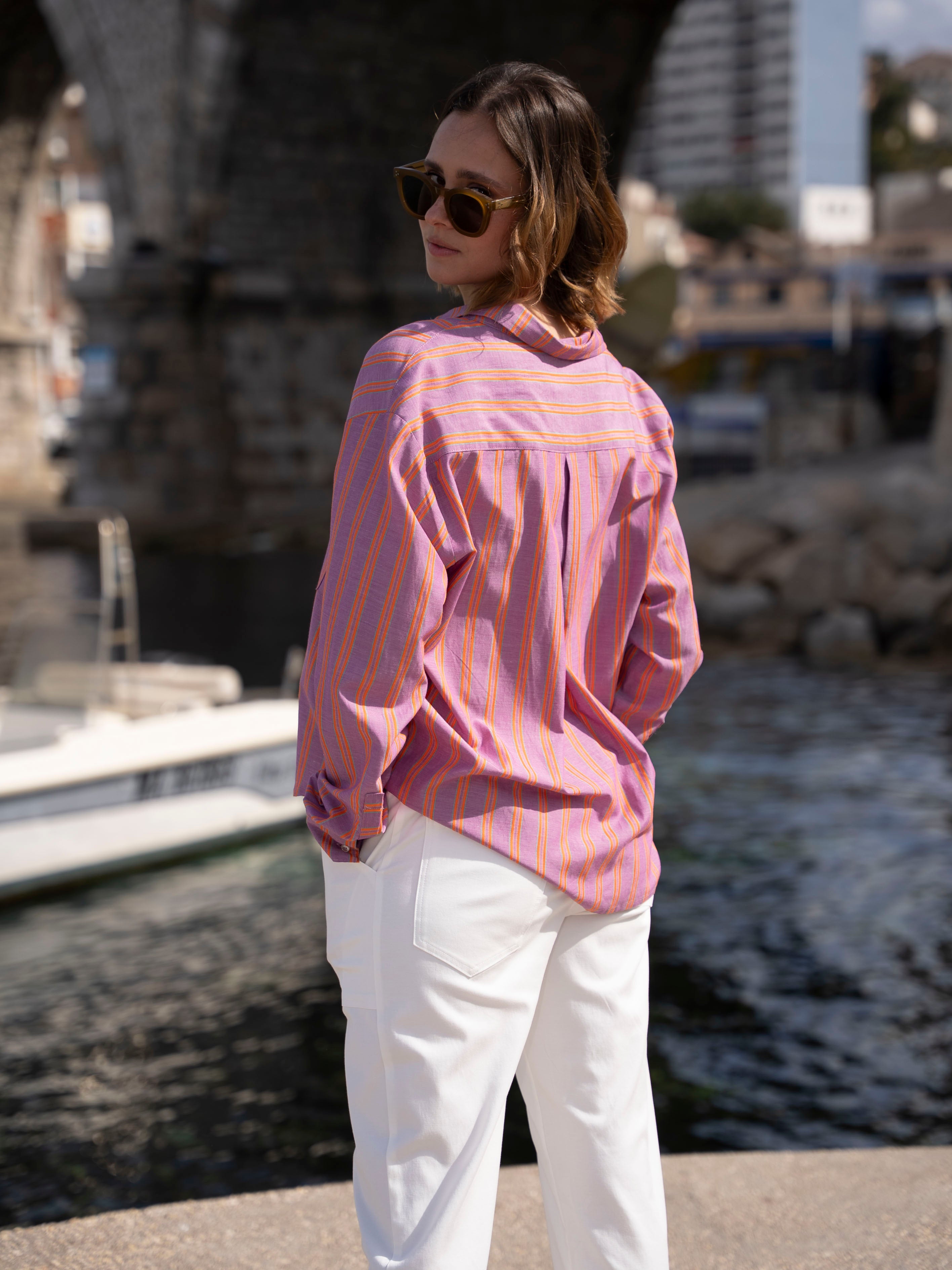 Chemise rose Near The Sun vêtement pour femme anti-UV UPF 15
