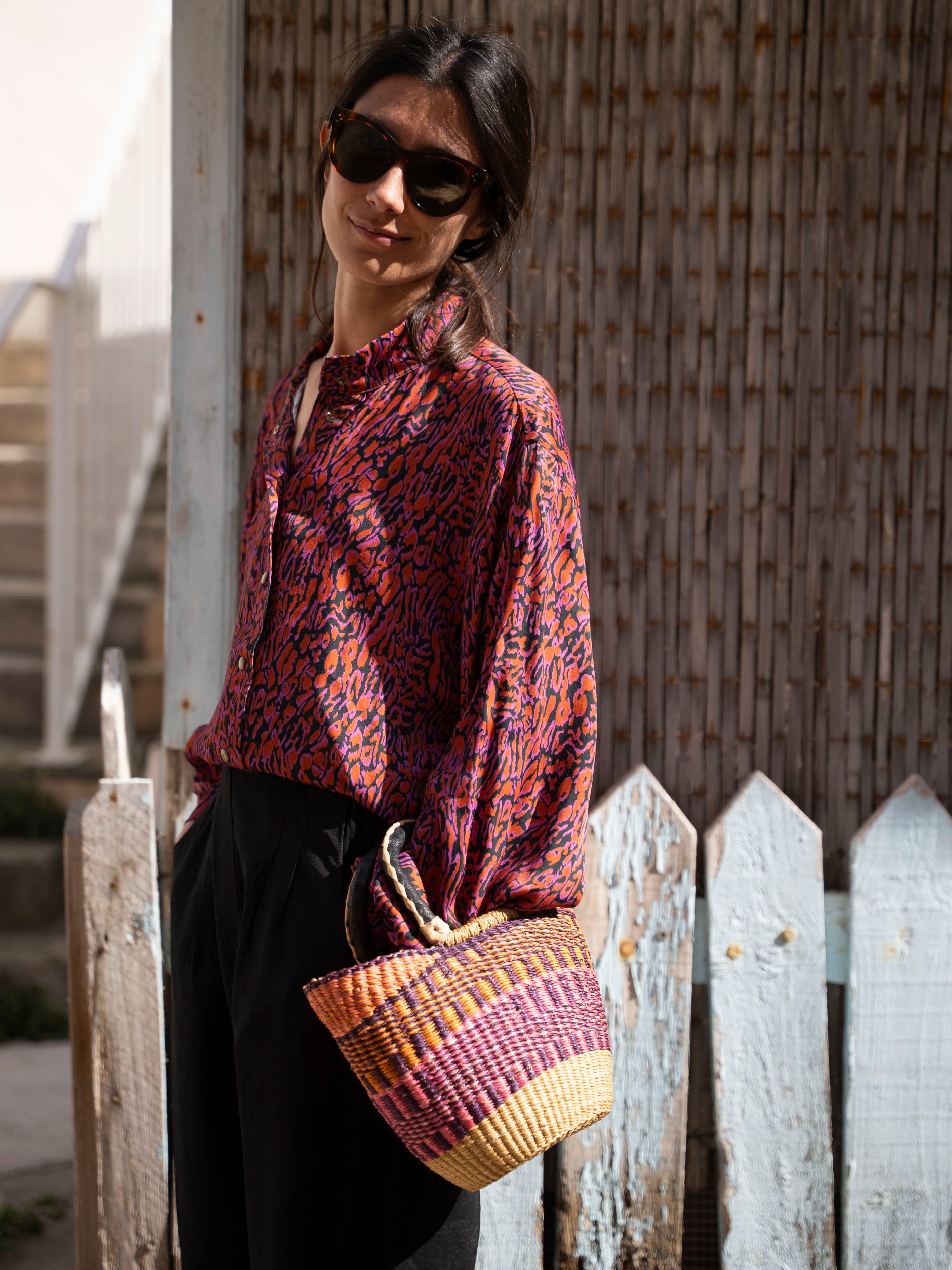 Chemise Finca Léopard Near The Sun Vêtement anti UV pour femme UPF 50+