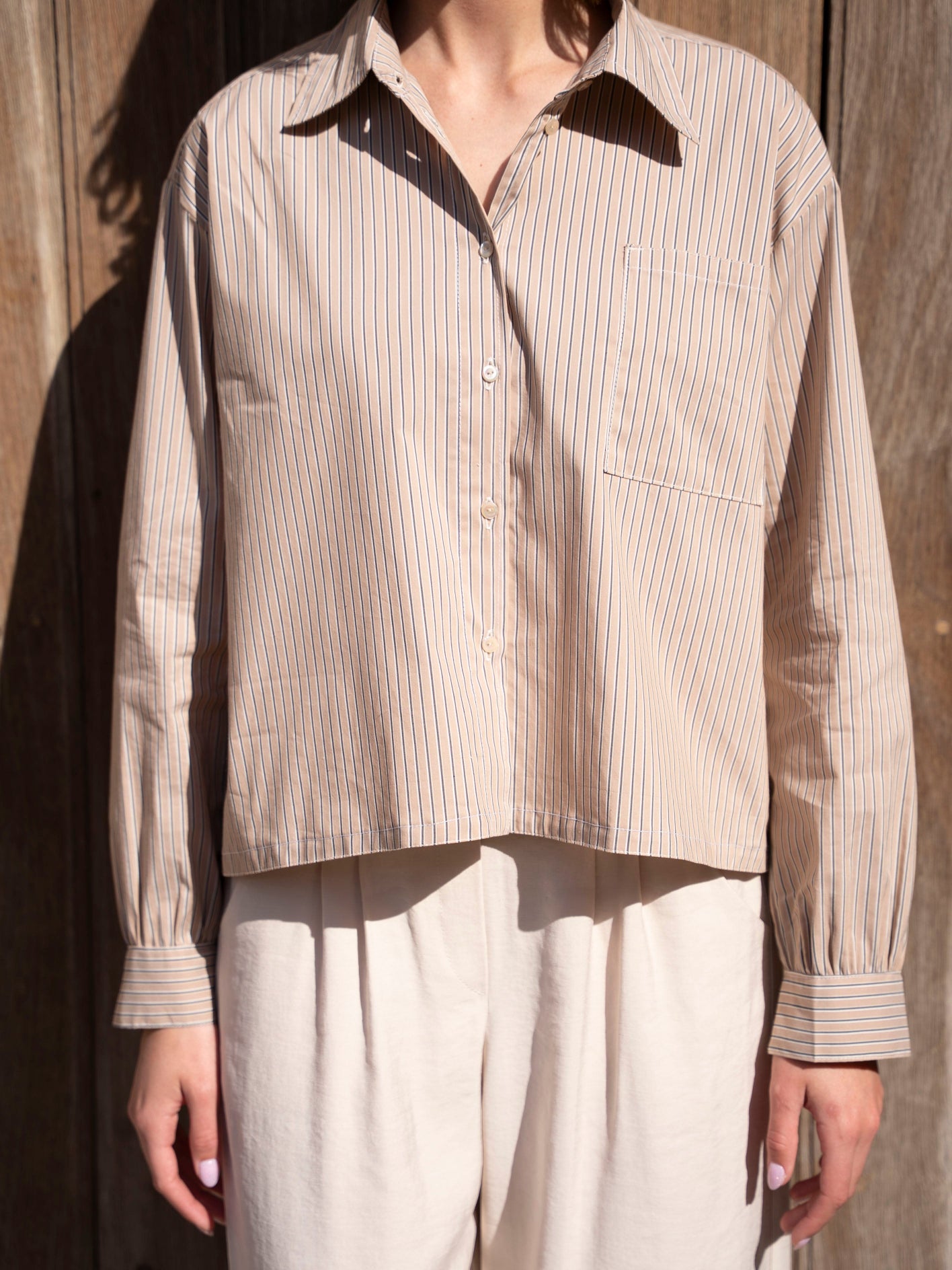 Chemise popeline coton anti-UV
