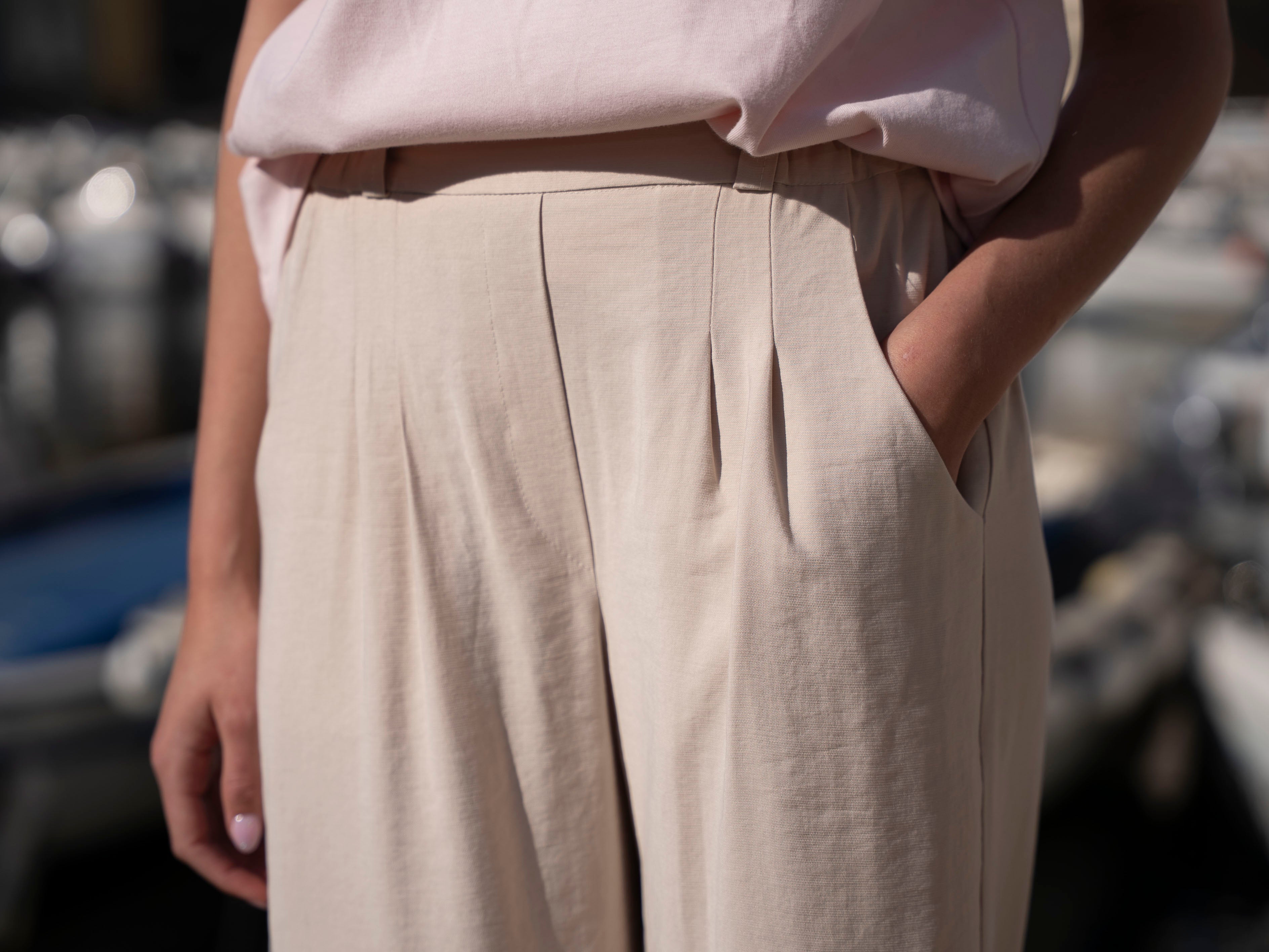 Pantalon Julio crème Near The Sun Vêtement anti UV pour femme UPF 15