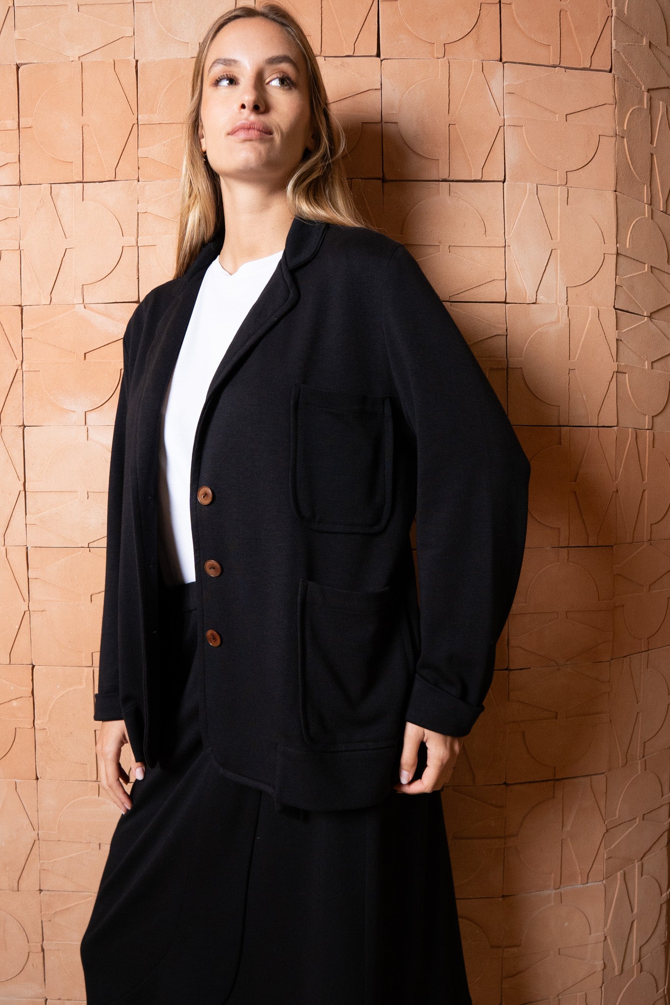 Veste Palma noir en cachemire Near The Sun vêtement pour femme anti-UV